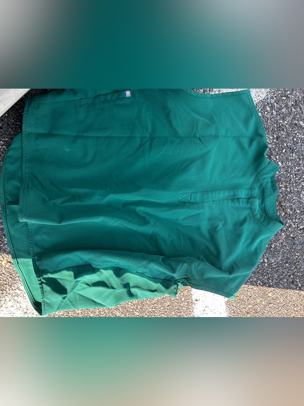 women’s xl hunter green scrub top